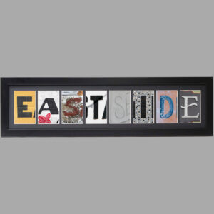 Eastside Framed Letter Art